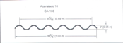 lamina traslucida acanalada OA 100