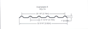 lamina traslucida acanalada RG 74